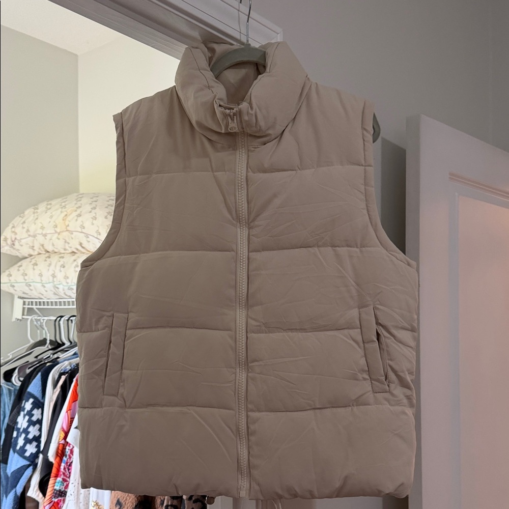 Amazon Beige Puffer Vest